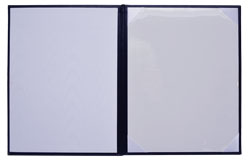 white paper and moire fabric diploma cover linings