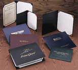 Leatherette and Paper Certificate Folders